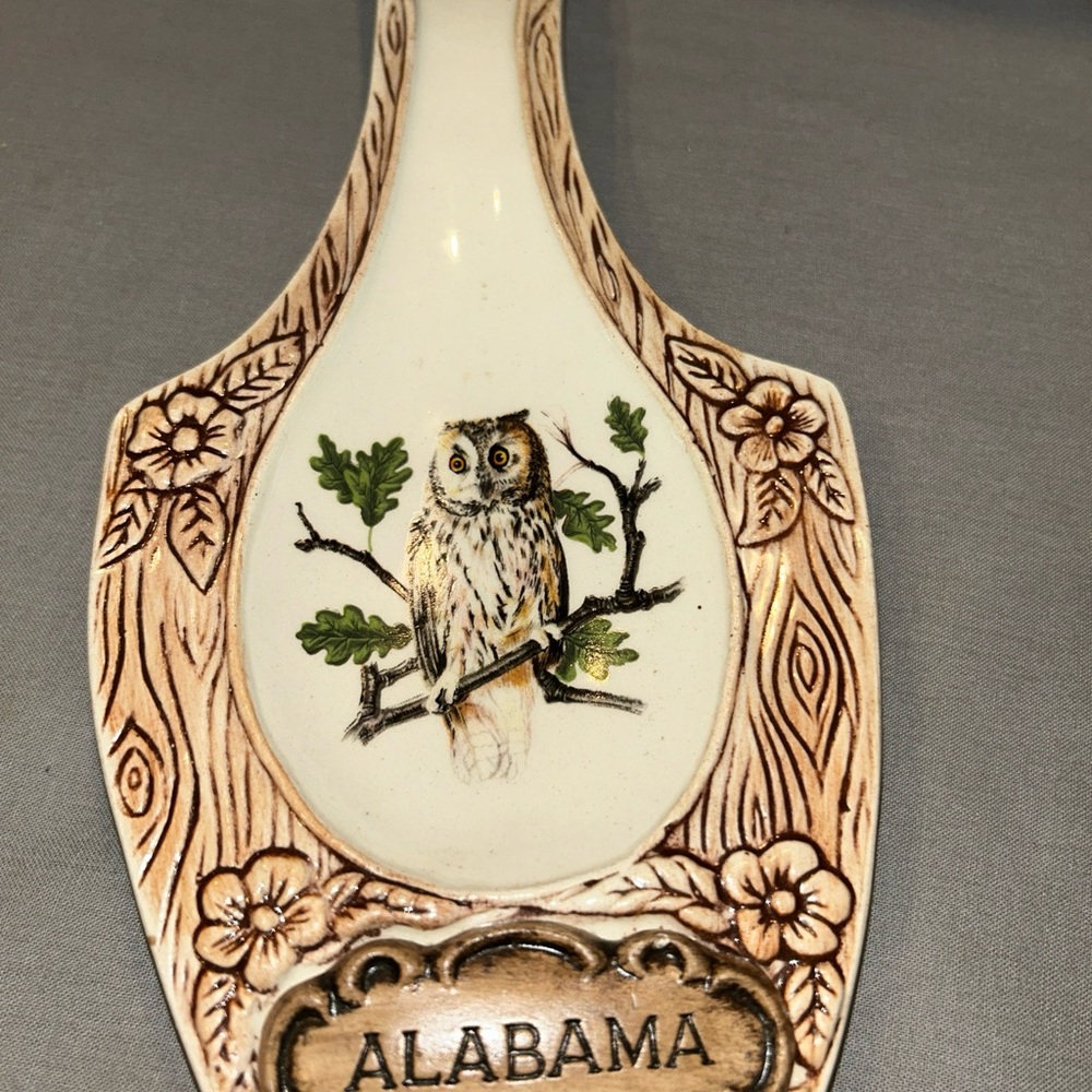 Vintage Alabama owl spoonrest